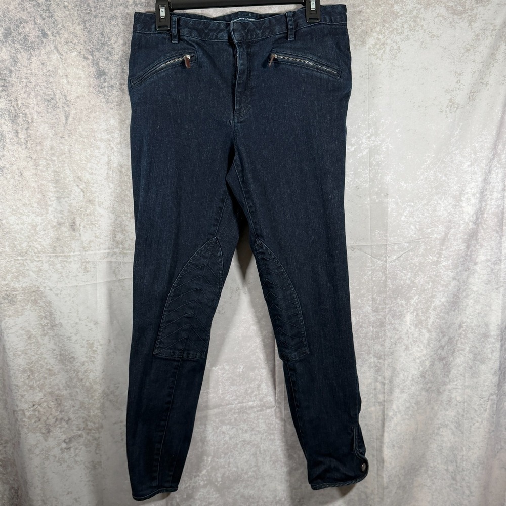 Lauren Ralph Lauren Sport Equestrian Riding Jeans Size 31X27 Jodhpur Knee Patch